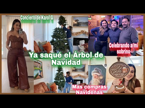 Ya pusimos el Árbol de Navidad 🎄 más compras, mi sobrino cumplió 18 años. Concierto 🎵 