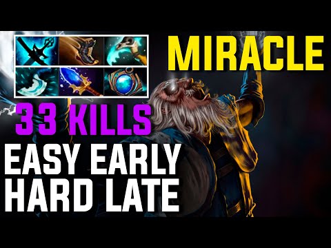 EASY EARLY, HARD LATE! - MIRACLE ZEUS - 33 KILLS - Dota 2