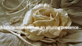 A fabric rose still has an alluring presence...| @poemsofsuch...