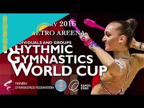 Sabina ASHIRBAYEVA Qualify Hoop Rhythmic Gymnastics World Cup 2016 Espoo