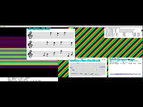 ZEsarUX emulator - background windows