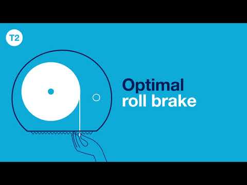 Jumborulle Tork T2 3-lags 110255 med hylse mini 120 meter hvid | 600 ark - 12 stk