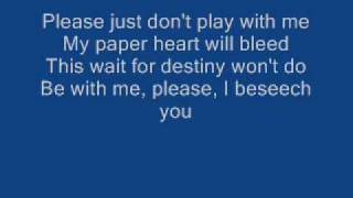 The All American Rejects - My Paper Heart (With Lyrics)