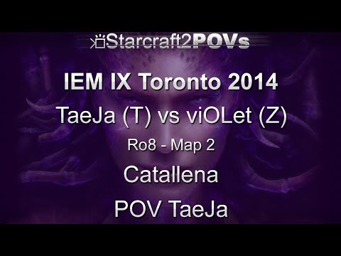 SC2 HotS - IEM IX Toronto 2014 - TaeJa vs viOLet - Ro8 - Map 2 - Catallena - TaeJa