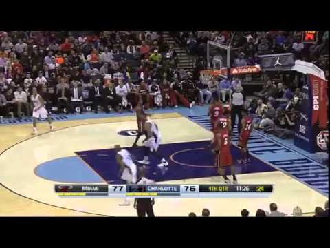 LeBron James' back to back reverse Dunks vs Charlotte