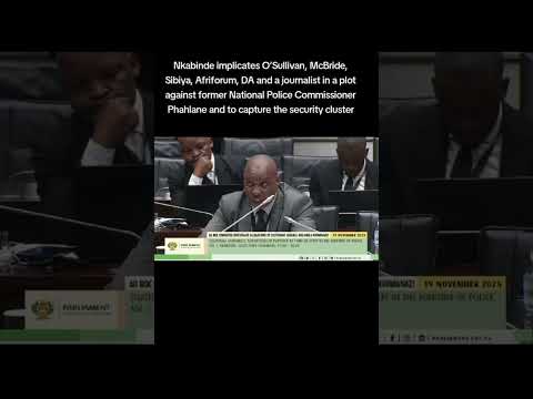 CEDRIC NKABINDE IMPLICATES ROBERT MCBRIDE,SIBIYA&DA!#da #southafricanpolitics