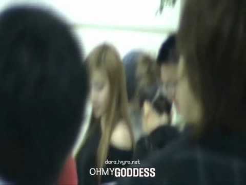 [FANCAM] 110916 Gimpo Airport - GoodBye T^T (DARA ver)