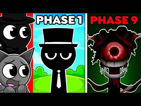 The SCARIEST MR. BLACK SPRUNKI Phases!