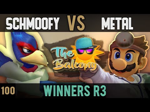 Melee @ the Balcony 100 - Winners R3 ft. Metal Fingers (Dr. Mario) VS BCB|Schmoofy (Falco)