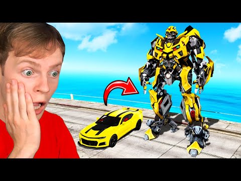PLAYING as a TRANSFORMER in GTA 5!