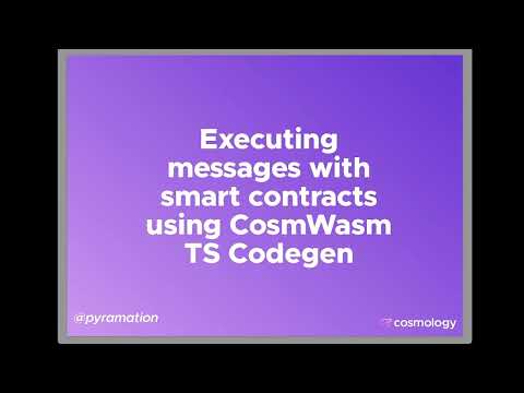 How to Execute CosmWasm Smart Contract Messages