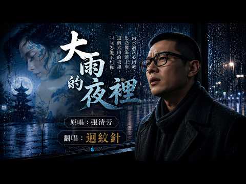 【迴紋針深情翻唱】大雨的夜裡 (原唱：張清芳)｜美麗的故事總有個結局，我的就是失去了你...#迴紋針 #翻唱 #Cover #男聲翻唱 #華語經典情歌 #動態歌詞 #LyricVideo #流行音樂