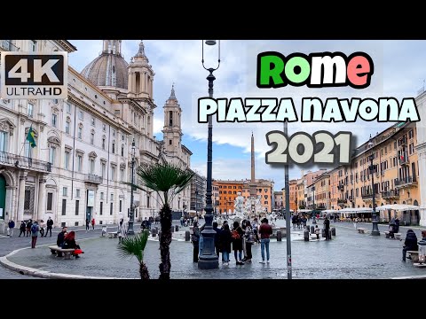 Rome | Best Evening Walking Tour Downtown 2021 4k