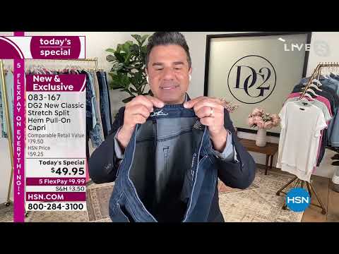 DG2 by Diane Gilman New Classic Stretch Split Hem PullOn...