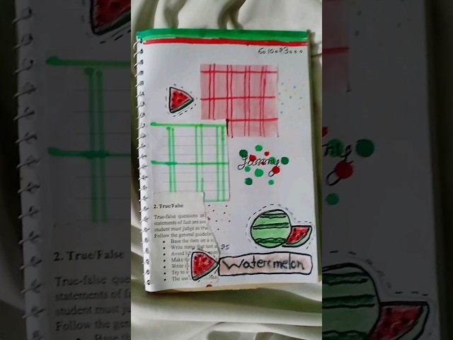Vídeo relacionado con Notebook: Keroppi Watermelon Summer Fun Notebook 6in x 9in x 125 Pages White Paper Blank Journal with Black Cover for Mom or Teacher or Teenage and Kid
