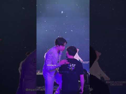 Jimin talking softly with staff 💜