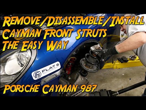 Remove / Disassemble / Install Front Struts On The Porsche Cayman 987 The Easy Way