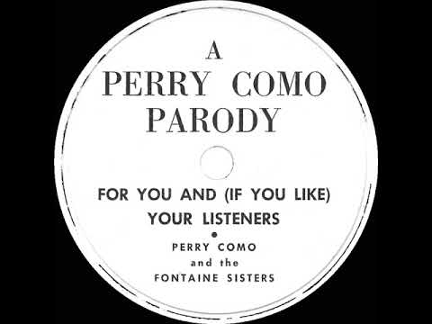 1949 Special DJ Promo 78: A Perry Como Parody (promo for “A--You’re Adorable”)