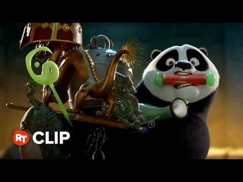 Kung Fu Panda 4 Movie Clip -  Po Catches a Thief in the Hall of Heroes (2024)