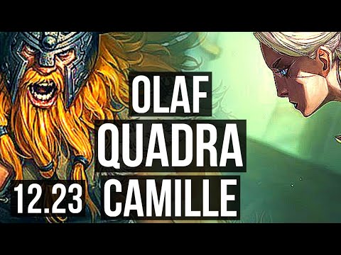 OLAF vs CAMILLE (TOP) | Quadra, 69% winrate, 7 solo kills, Legendary, 15/4/5 | KR Master | 12.23