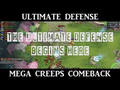 DOTA 2 MONKEY KING ULTIMATE DEFENSE MEGA CREEPS COMEBACK!!!