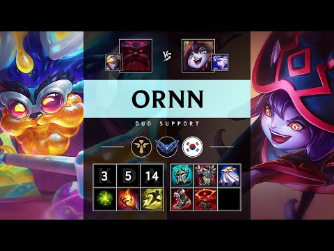Ornn Support vs Lulu - KR Diamond Patch 25.09