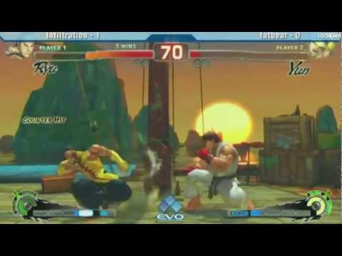 EVO 2011 - SSF4 AE - Infiltration (Ryu) vs Fatbear (Yun)