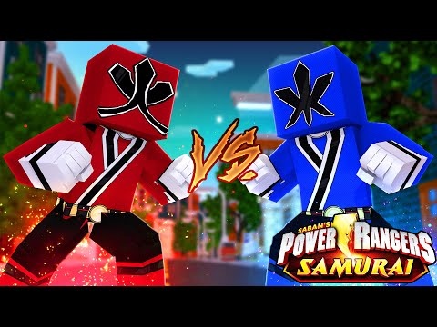 Minecraft: RANGER VERMELHO vs RANGER AZUL - POWER RANGERS SAMURAI Ep.05 ‹‹ P3DRU ››