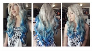 How I Dyed My Hair Blue Ombre Balayage