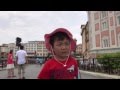 Walking Kid Goes To Buy Popcorn Tokyo Disneysea
