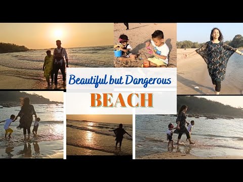 Exploring Aksa Beach with Kids | The Enchanting Beauty and the Hidden Dangers | Mama Love English |
