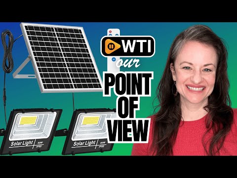 Solar Flood Light Outdoor - WTI product video review