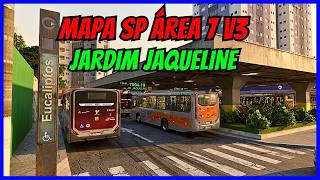 🔴Gameplay Mapa SP Área 7 Fictício V3 | Linha 7004-10 | Proton Bus Simulator | PBSU | Mods  #cqmods