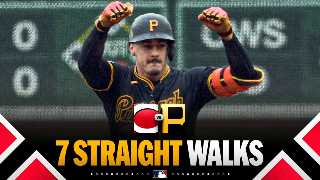 7 STRAIGHT WALKS for the Pirates ties MLB record (Hasn't happened in over 40 years) | MLB Highlights