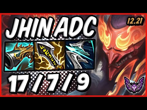 Jhin vs Samira ADC / NA Master / Patch 12.21 / Season 12 [ 17 / 7 / 9 ] ⭐