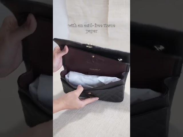 Vídeo relacionado con Lckaey Organizador de bolsas para Chanel Classic Flap Medium Bag Shaper Bag Insert - Organizador de fieltro premium 2009Claret-M