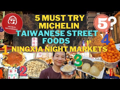 5 MUST TRY Ningxia Night Market Michelin Taiwanese Street Foods 2023| WATCH to Order like a Local!