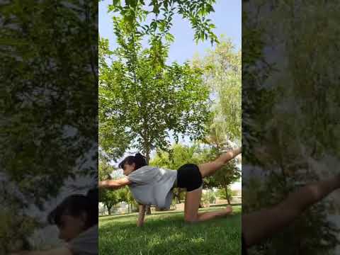 50 minutos de yoga flow en el parque 🫢🧘🤸🏞️🐒 + butt workout 🍑 culaso ON 🔥