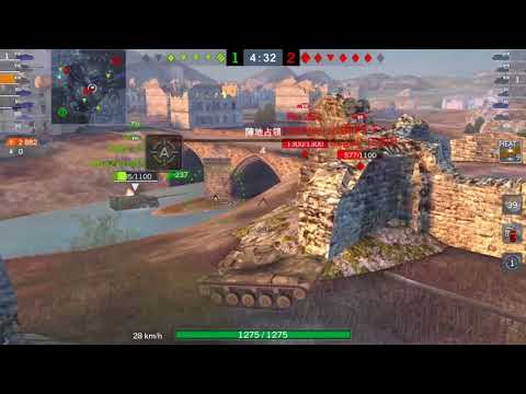 World of Tanks Blitz T49 5100DMG - M badge  Gameplay