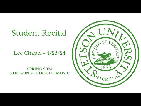 Student Recital- Lee Chapel 4/25/24
