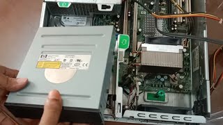 How to remove hp compaq dc 7600 PC DVD ROM | Remove DVD ROM