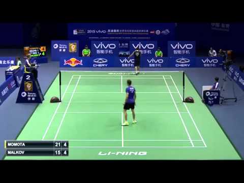 2015 VIVO Sudirman Cup Day 1 JPN RUSMS Kento Momota vs Vladimir Malkov F G1 3 3