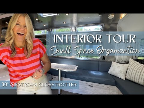 RV TOUR: How We Organize Our Airstream 30' Globetrotter