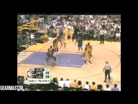2004 NBA Finals - Detroit vs Los Angeles - Game 2 Best Plays