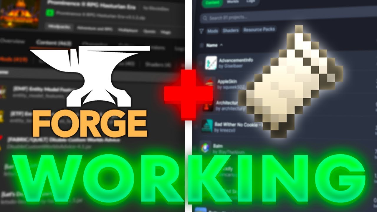 How to Use Fabric & Forge Mods Together!