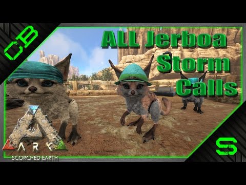 ARK: Scorched Earth - All Jerboa Storm Warning Calls!