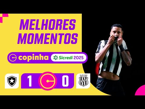BOTAFOGO-RJ 1 X 0 PONTE PRETA-SP | MELHORES MOMENTOS | 3ª FASE | COPINHA 2025