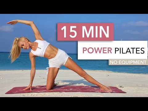 Фитнес 15 MIN POWER PILATES — this is a proper workout, my personal favorite / floor only, knee friendly