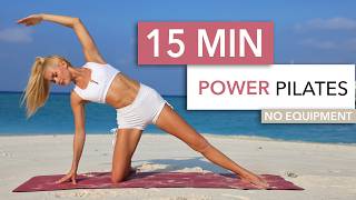 Фитнес 15 MIN POWER PILATES — this is a proper workout, my personal favorite / floor only, knee friendly