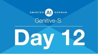 A1 German Grammar Course | Day 12-Genitive S